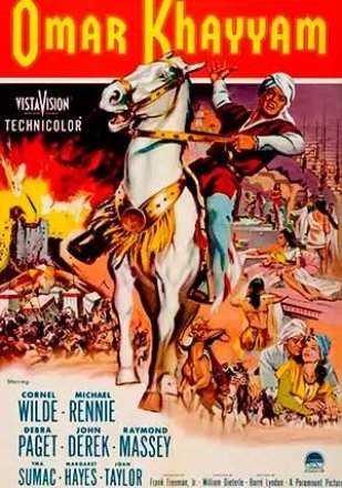 Capa do filme As Aventuras de Omar Khayyam (1957)