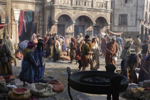 O centro de Roma na época de Julio César e Augusto conforme representação da série televisiva Roma.