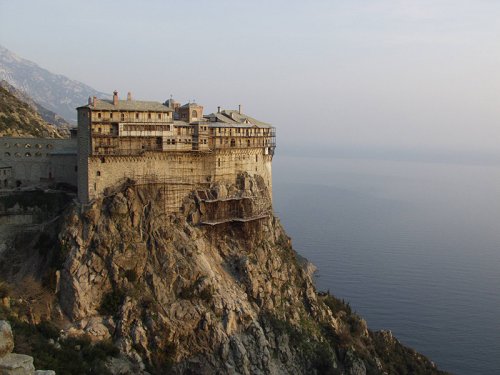 Mosteiro bizantino do Monte Athos.