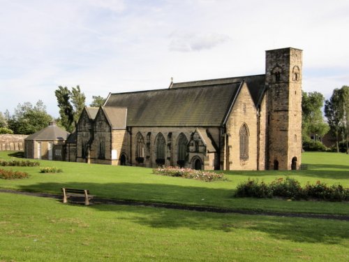 Abadia de Monkwearmouth-Jarrow. Mosteiro inglês no Reino da Nortúmbria. Construído entre os séculos 7 e 10.