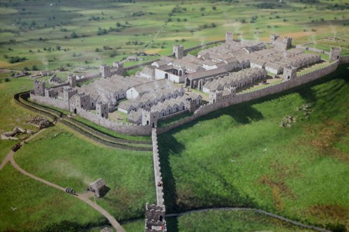 Reconstrução digital do forte romano de Housesteads. Autor desconhecido.