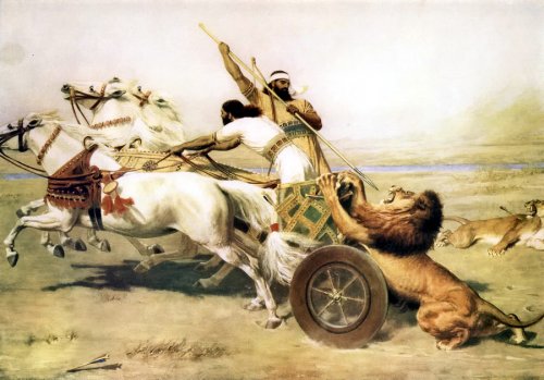 Caça ao leão assíria