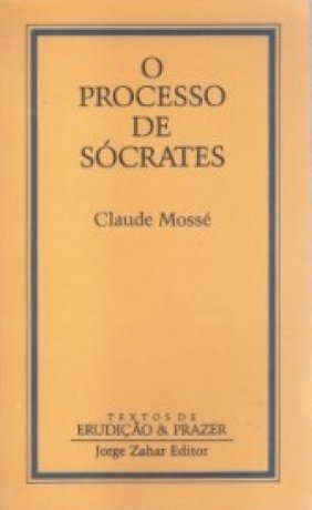 Capa do livro O Processo de Sócrates, de Claude Mossé