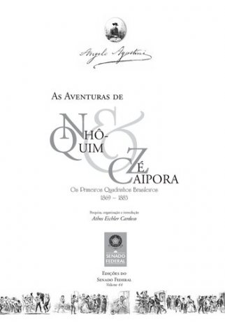Capa do livro As aventuras de Nhô-Quim & Zé Caipora, de Angelo Agostini