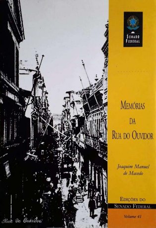 Capa do livro Memórias da Rua do Ouvidor, de Joaquim Manuel de Macedo