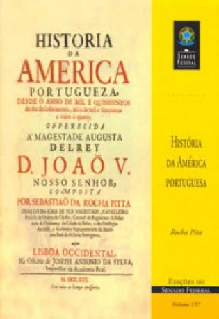 Capa do livro História da América Portuguesa, de Rocha Pita