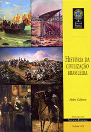 Capa do livro História da civilização brasileira, de Pedro Calmon