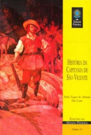 Capa do livro História da Capitania de São Vicente, de Pedro Taques de Almeida Paes Leme