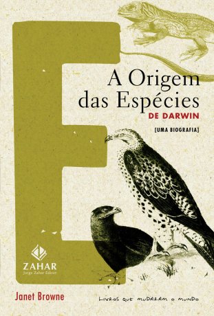 Capa do livro A Origem das Espécies de Darwin - Uma biografia, de Janet Browne