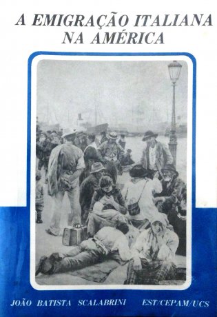 Capa do livro A Emigração Italiana na América, de João Batista Scalabrini